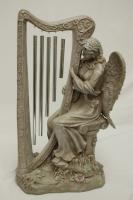 ANGEL W/ HARP WINDCHIME
